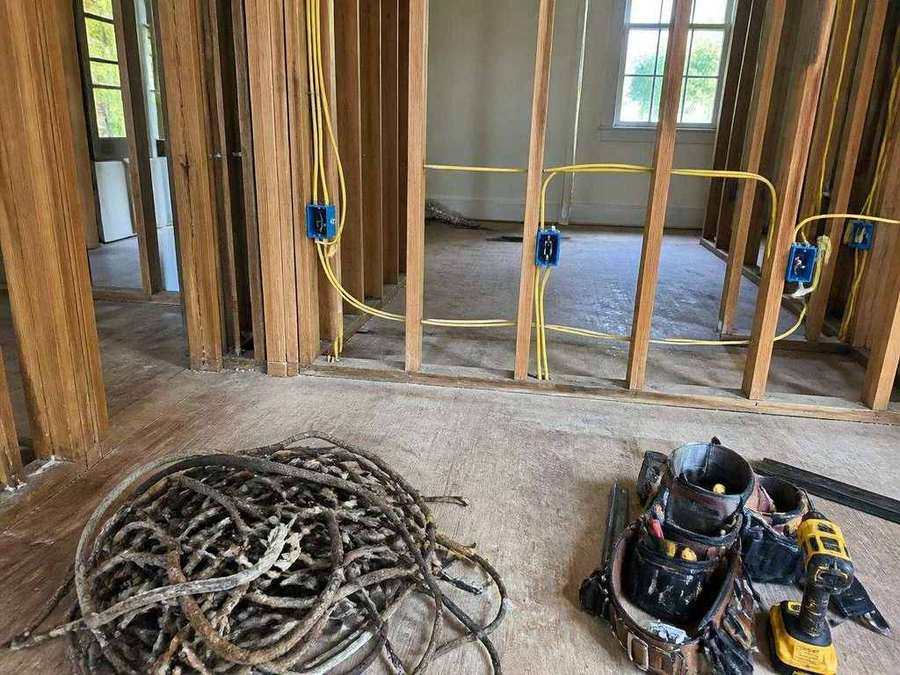 Whole-home rewire & fixture install — Waterville